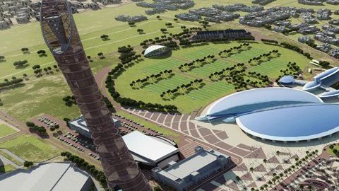 El Khalifa Stadium, una de las sedes del Mundial de Qatar 2022.