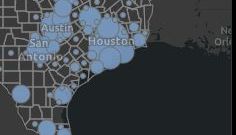 El área de Houston afectada por COVID-19.