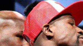 Miradas que matan... Floyd Mayweather Jr. y Marcos Maidana libraron dos grandes peleas en 2014.