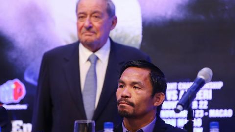 Manny Pacquiao y Bob Arum terminaron su relación laboral hace unos años.