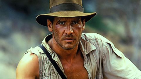 Harrison Ford como Indiana Jones.