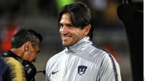 Bruno Marioni cuando entrenaba a los Pumas de la UNAM.