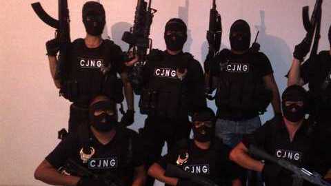 Miembros de el cartel de Jalisco Nueva Generación (CJNG).