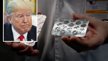 El presidente Trump promueve el uso de la hidroxicloroquina.