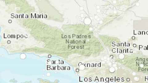 Los sismos ocurrieron cerca de Palm Springs, en el sur de California.