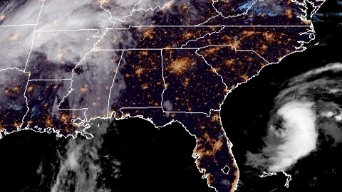 Arthur en el sureste de EEUU.