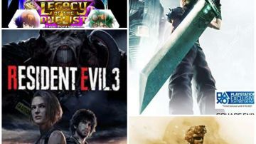 Final Fantasy VII Remake, Resident Evil 3, Call of Duty, Yu-Gi-Oh!