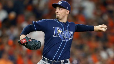 Blake Snell, ganador del Cy Young en el 2018.