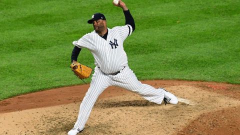 CC Sabathia en su último partido como profesional.