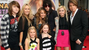 La familia Cyrus en 2009.