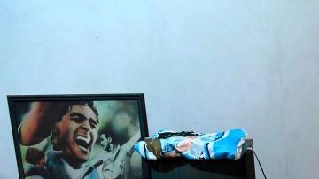 En esta casa vivió Maradona de 1978 a 1981.