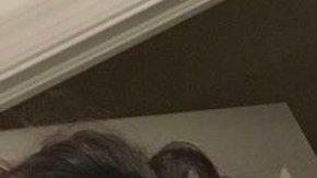 Karina Moreno con sus hijos