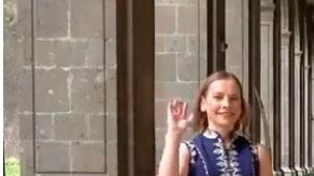Betriz Gutiérrez y Andrés Manuel López Obrador.