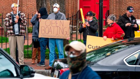 Protesta para reabrir la economía