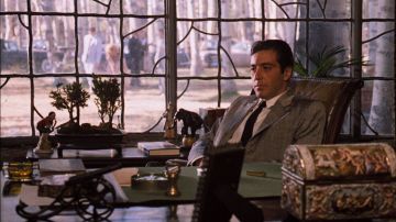 Al Pacino en El Padrino II, filme clásico de la mafia italiana en NY.