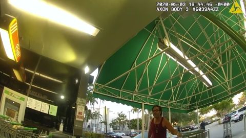 Captura del video difundido por la policía de Miami Beach.