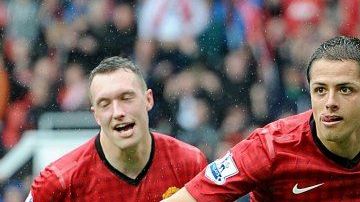 Javier "Chicharito" Hernández abrió el marcador en Old Trafford