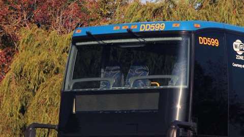 Unidad de dos pisos de Megabus.