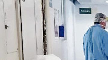 Hospitales saturados enfermos de  COVID-19.