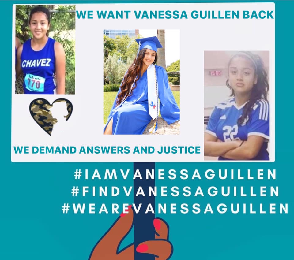Vanessa Guillén desapareció estando en la base militar Fort Hood, en Texas, el 22 de abril.