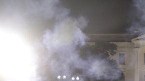 Las protestas llegaron a los alrededores de la Casa Blanca