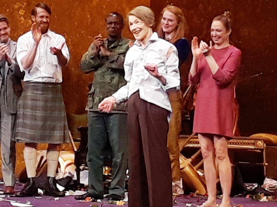 Glenda Jackson en el clásico "King Lear" de Shakespeare, 2019