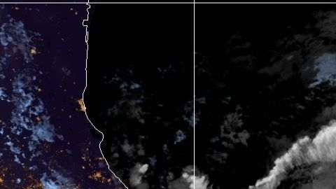 La tormenta tropical Cristóbal sobre México, el 3 de junio de 2020.