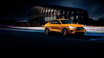 Ford is introducing Cyber Orange Metallic Tri-Coat for Mustang Mach-E GT