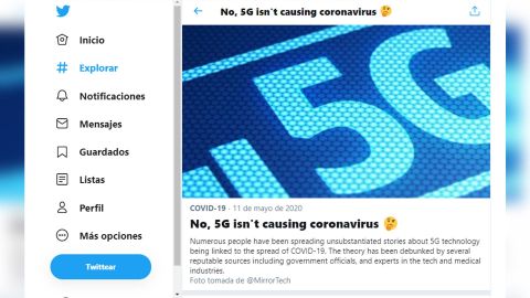 5G coronavirus twitter