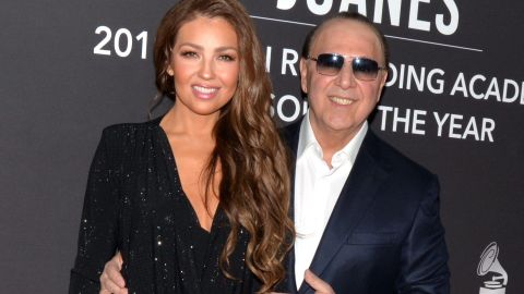 Thalía y Tommy Mottola