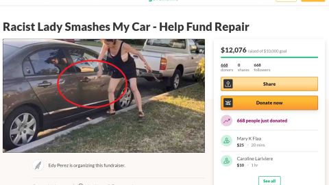 El agredido pidió ayuda en GoFundMe.