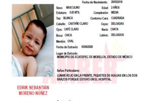 Confirman que cuerpo de bebé pertenece al pequeño Edrik; lo mataron a golpes tras robarlo