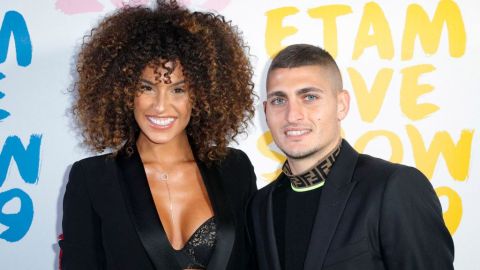 Jessica Aidi y Marco Verratti.