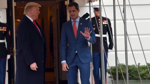 Trump y Guaidó en la Casa Blanca.