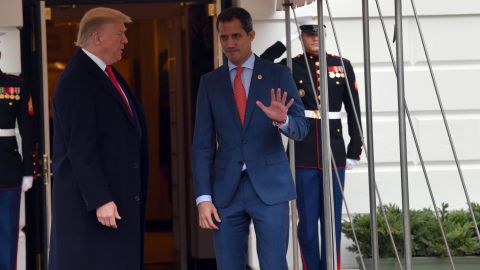 Trump y Guaidó en la Casa Blanca.