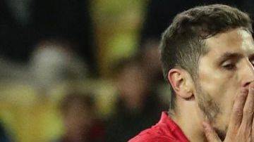 Stevan Jovetic en un partido con el AS Mónaco.