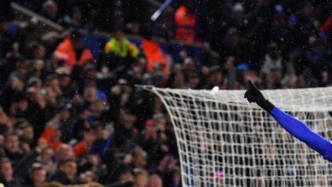 Jamie Vardy celebrando un gol en la Premier League.