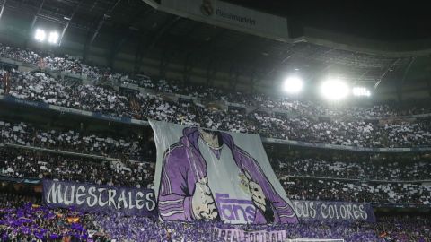 Una de las cabeceras del Santiago Bernabeu.