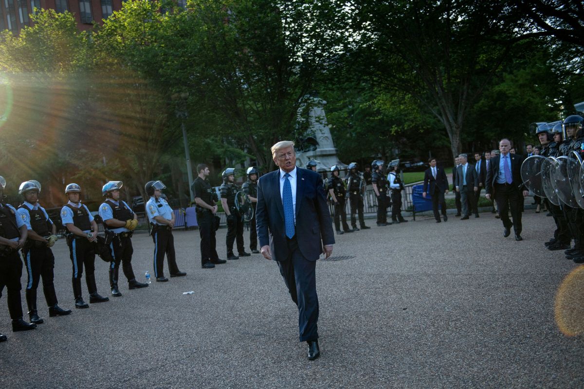 El presidente Trump amagó con desplegar Fuerzas Armadas.