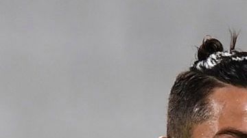 Cristiano Ronaldo en un partido con la Juventus.