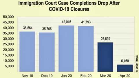 Rezago en cortes de inmigración