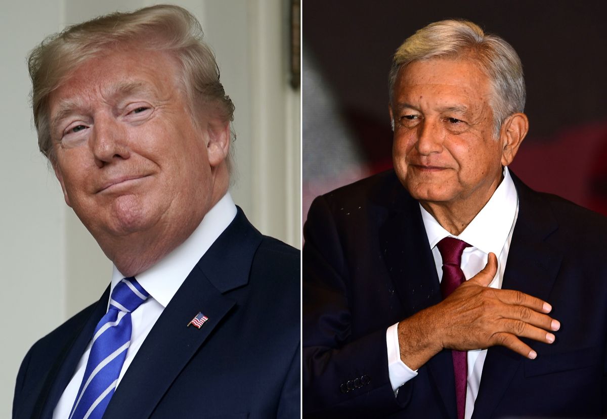 Los presidentes Donald Trump y Andrés Manuel López Obrador.