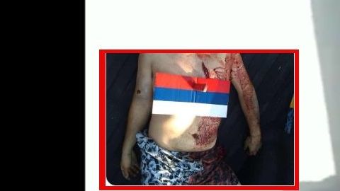 VIDEO: Sicarios del Mayo Zambada ejecutan a joven y le clavan bandera de Rusia