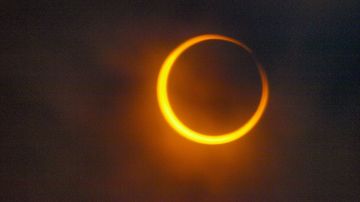 El eclipse anular también es conocido como anillo de fuego.