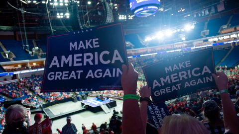 La gente no llegó a Tulsa como Trump esperaba.