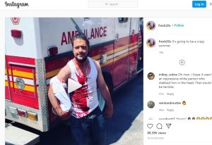 Anarquía sin límites: Delincuentes paseaban con el inmenso cuchillo que terminó clavado en la cabeza de un hispano en Nueva York