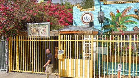 Imagen de la entrada de "El Patio" en el popular barrio de Wynwood, en Miami.