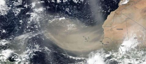 El polvo del Sahara.