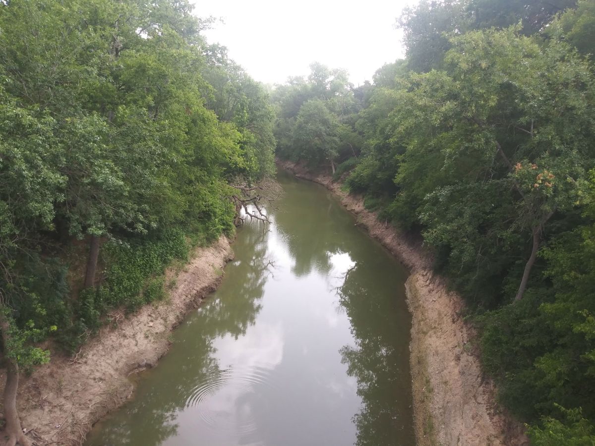 El río Leon donde buscan a Vanessa Guillén. 