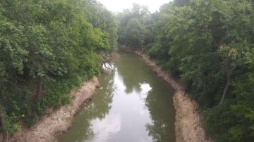 El río Leon donde buscan a Vanessa Guillén.